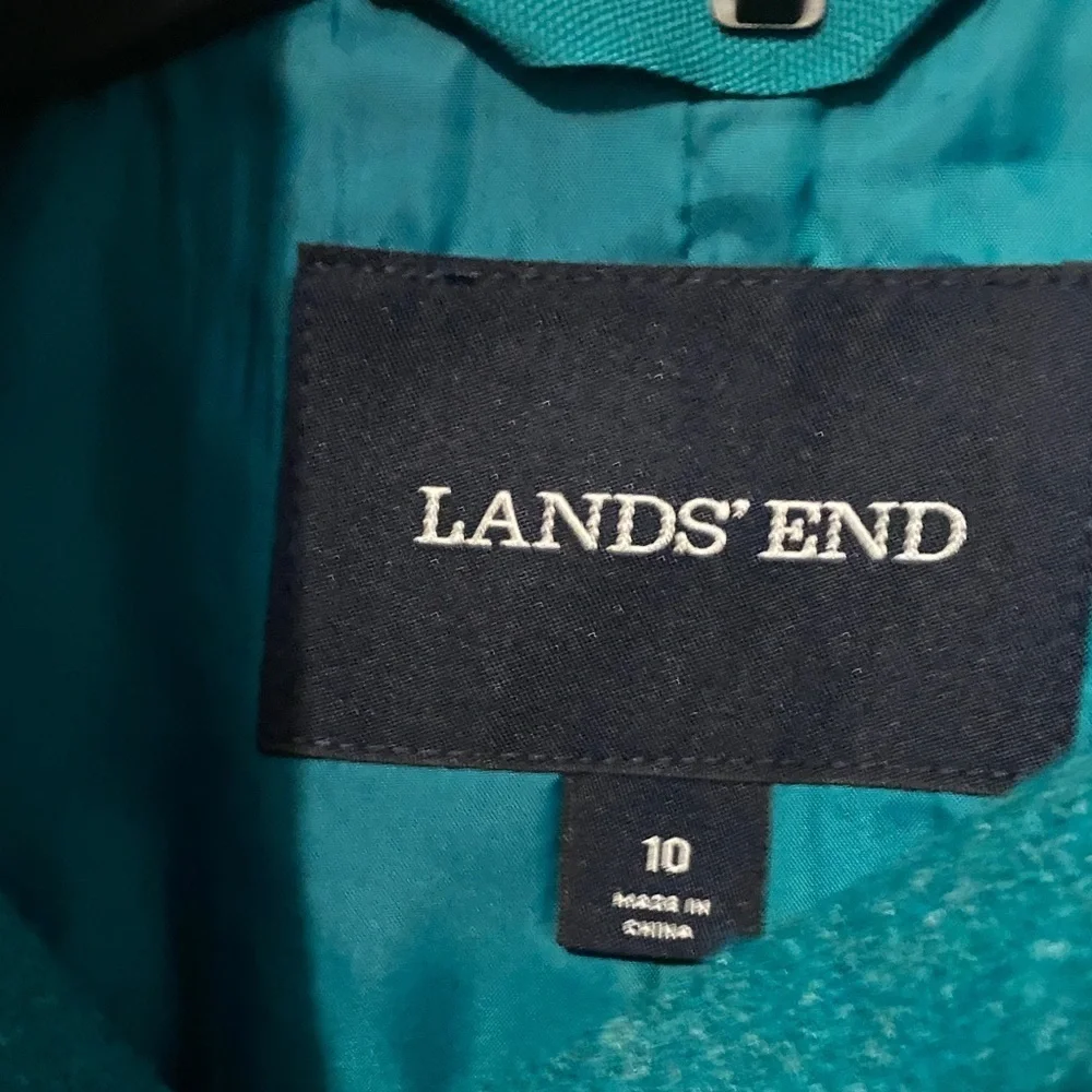 Lands end size 10 Teal Women's Jacket - Picture 3 of 4